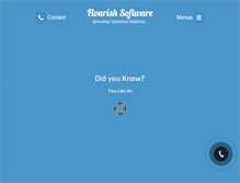 Tablet Screenshot of flourishsoft.com